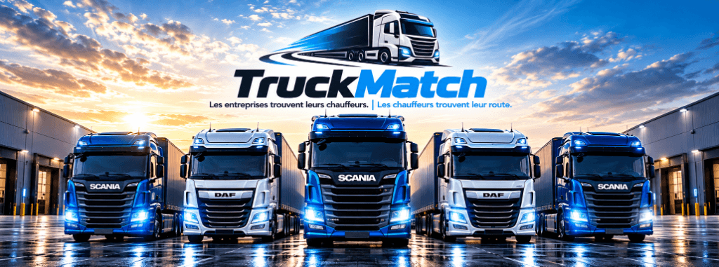 Flotte de camions professionnels TruckMatch - Les entreprises trouvent leurs chauffeurs